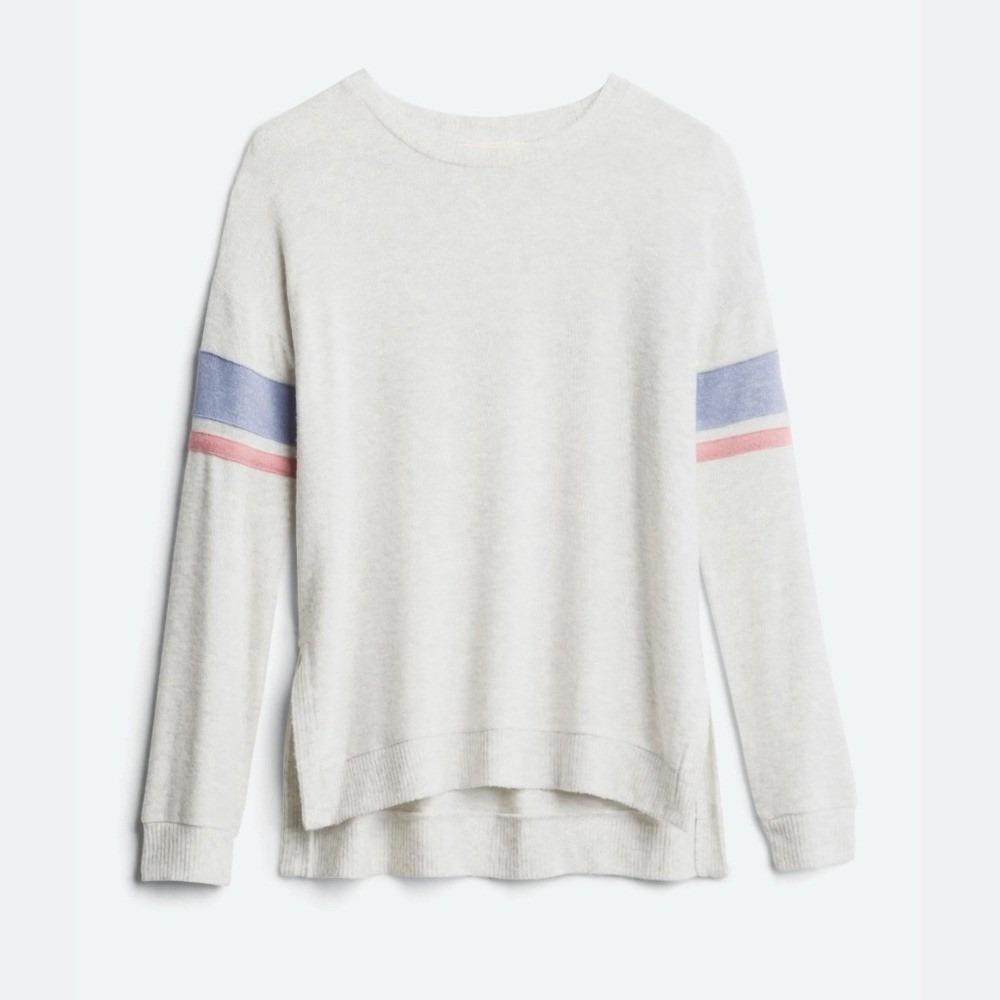 Pinque | Daya Brushed Varsity Stripe Knit Top